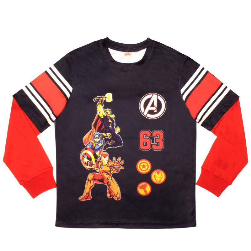 Little Boys 2-Piece Long Sleeve Active Mesh T-Shirt and Pants Set