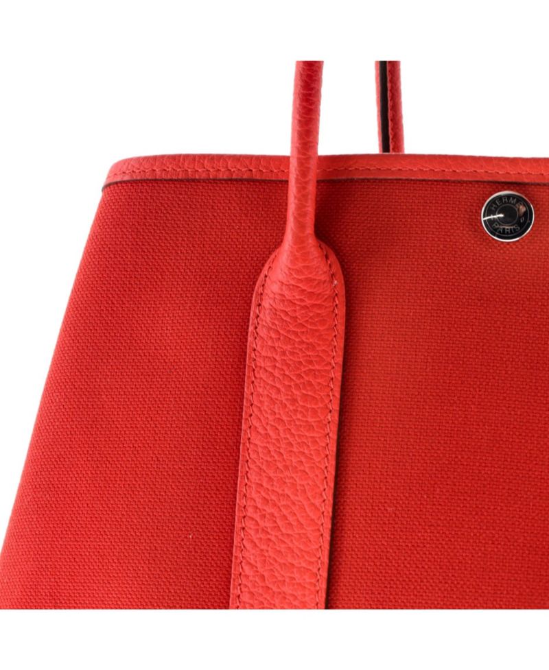 30 Garden Party Tote Toile and Leather