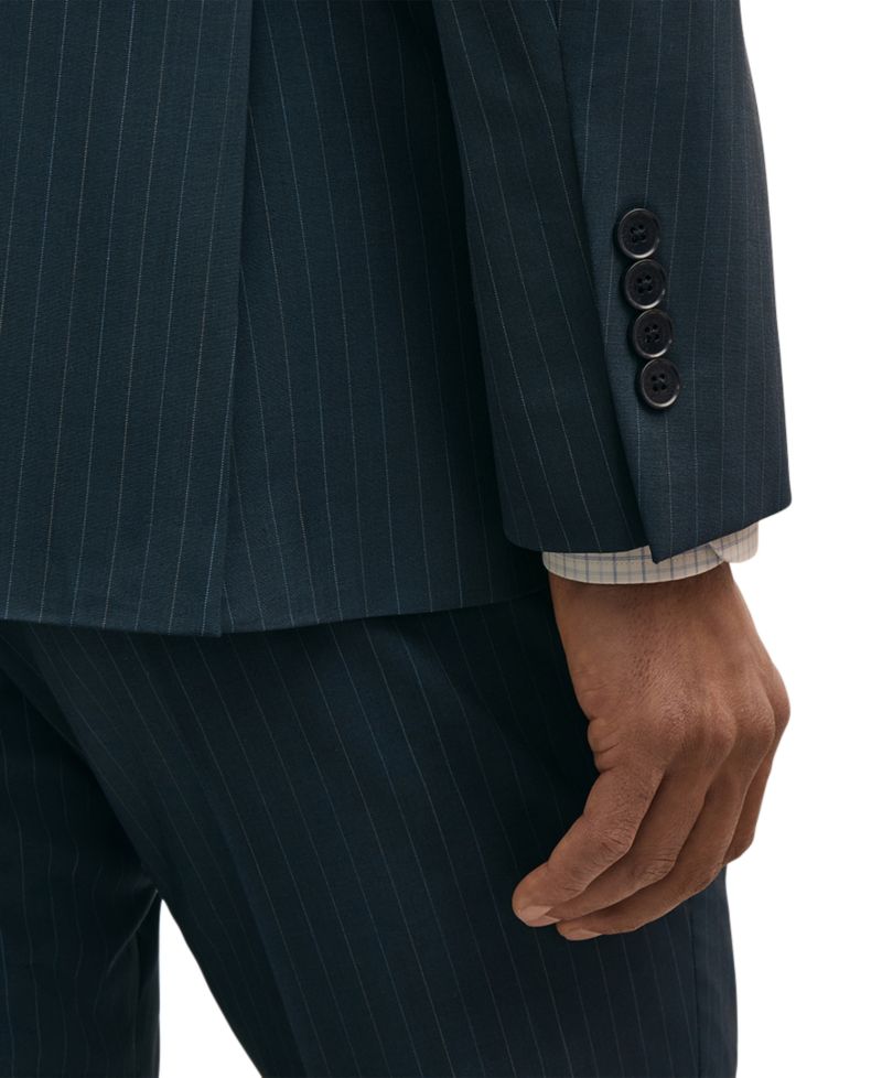 Мужской двубортный пиджак в тонкую полоску от Brooks Brothers