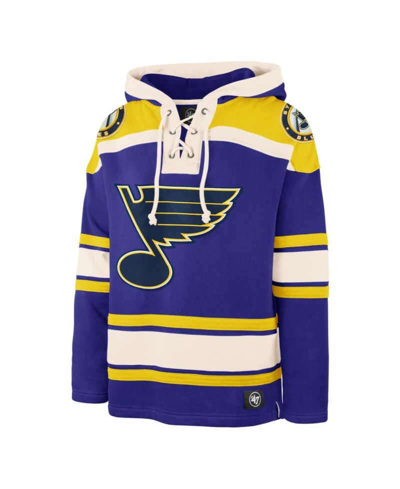 Men's Blue St. Louis Blues Superior Lacer Pullover Hoodie