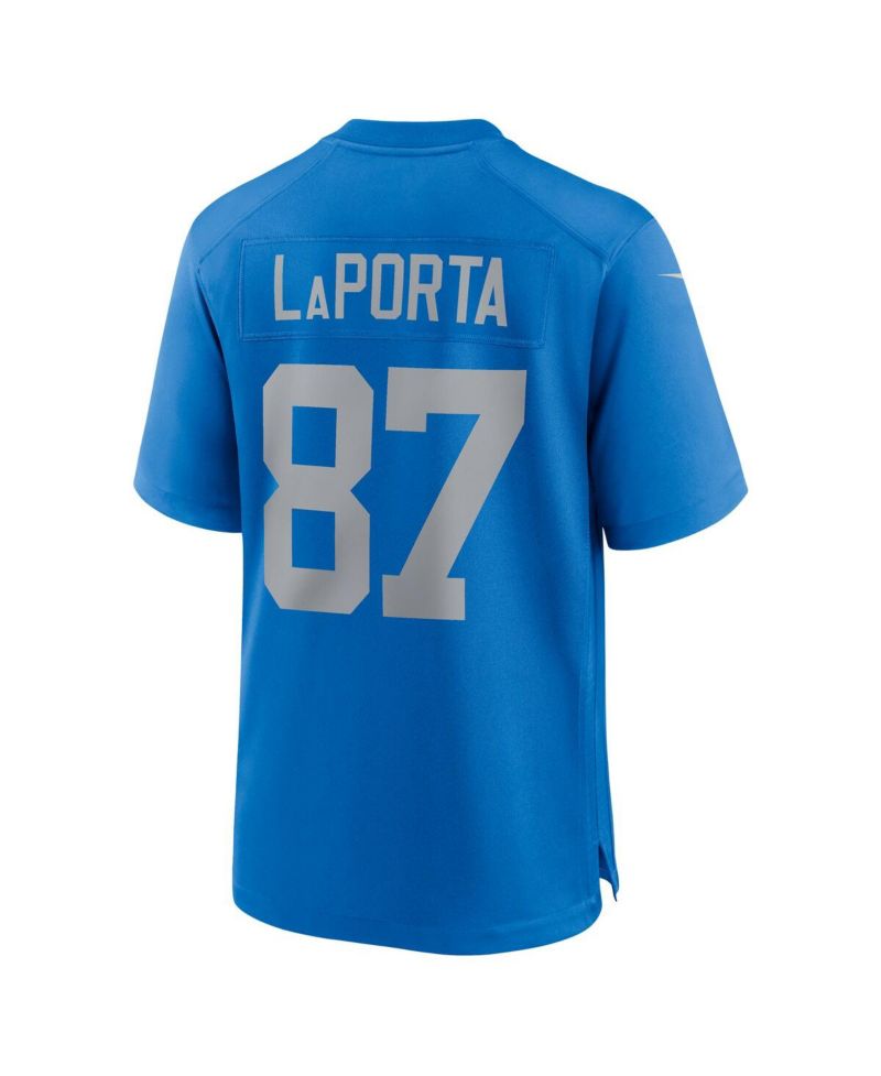 Men's Sam LaPorta Blue Detroit Lions Alternate Game Jersey