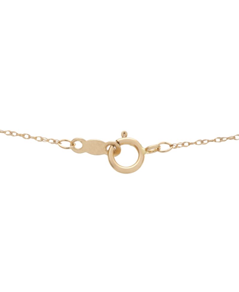 Diamond Circle Pendant Necklace (1/10 ct. t.w.) in 10k Yellow Gold