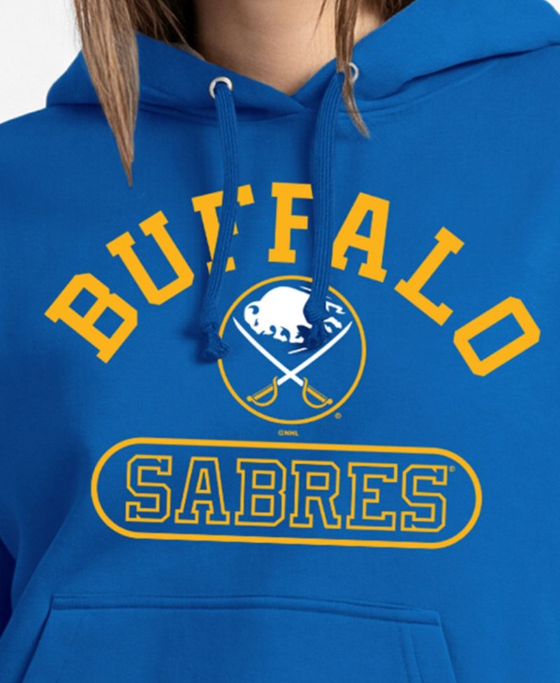 Women's Buffalo Sabres Arched Pill Box Graphic Fleece-Lined Hoodie