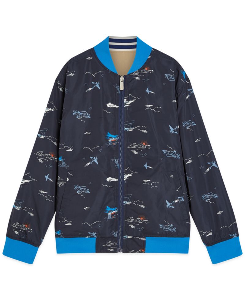 Boys' 8-16 Reversible Bomber Jacket