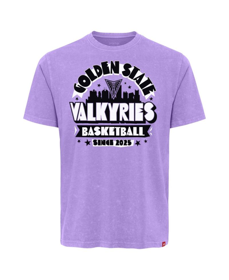 Men's and Women's Violet Golden State Valkyries Mineral Wash T-Shirt