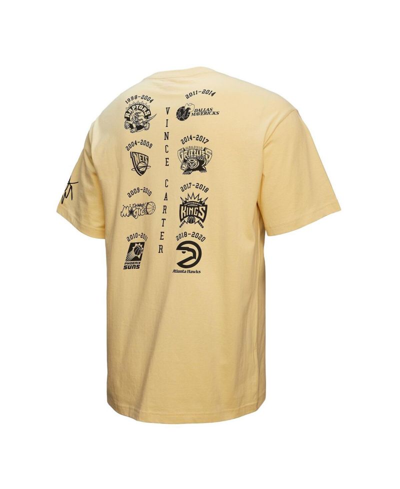 Men's Vince Carter Cream Toronto Raptors Premium T-Shirt