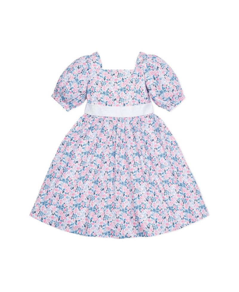Toddler Girls Hope and Henry Short Sleeve Puff Sleeve Party Dress