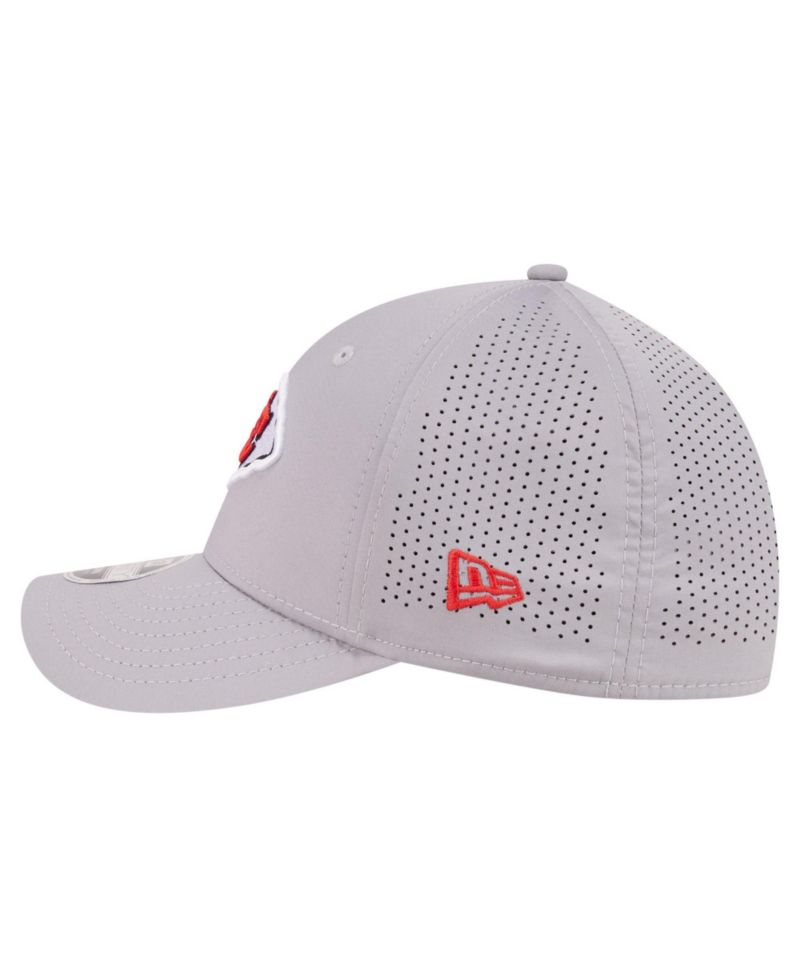 Men's Gray Kansas City Chiefs 39THIRTY M-Crown Stretch Hat