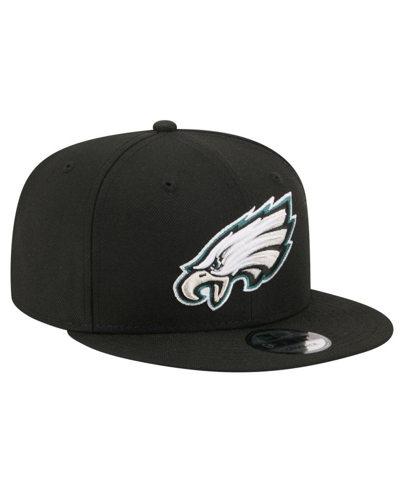 Men's Black Philadelphia Eagles 9FIFTY Snapback Hat