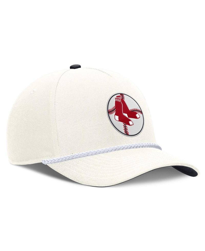 Men's Cream Boston Red Sox Cooperstown Rise Adjustable Hat