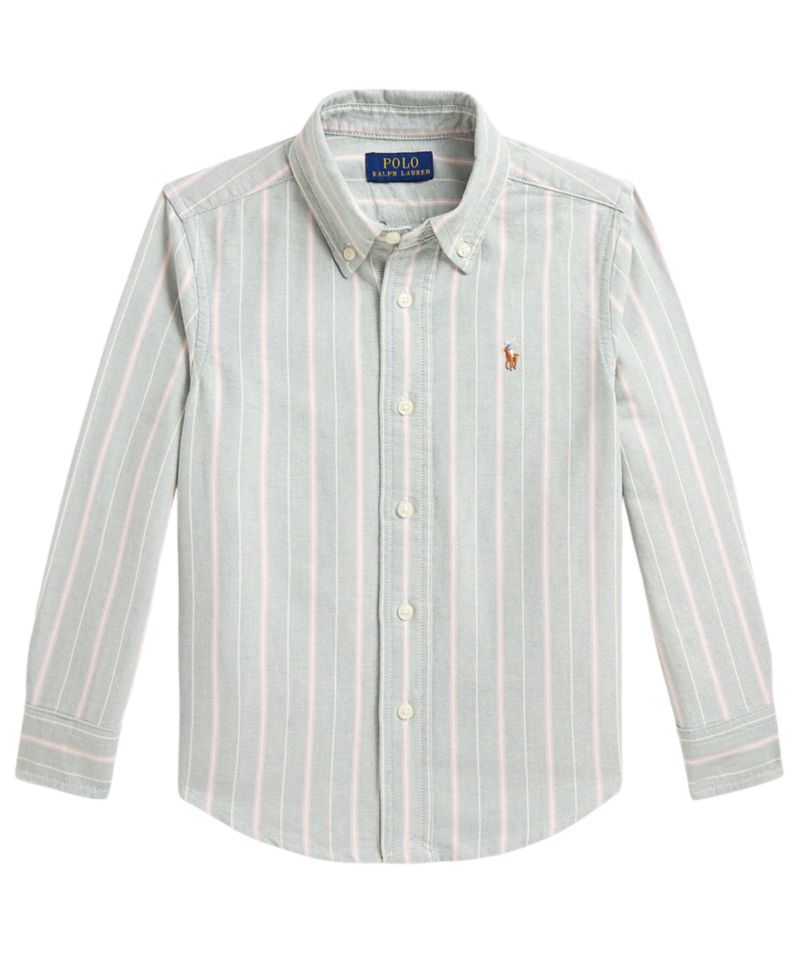 Boys' 2T-7 Striped Long-Sleeve Oxford Shirt