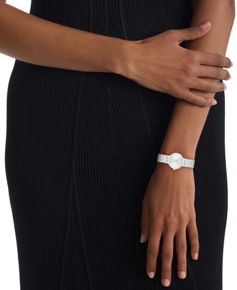Women's Forme Silver Tone Stainless Steel Mesh Bracelet Watch, 26mm