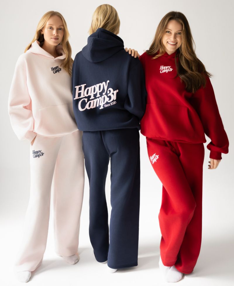 Juniors' Puff-Print Wide-Leg Sweatpants