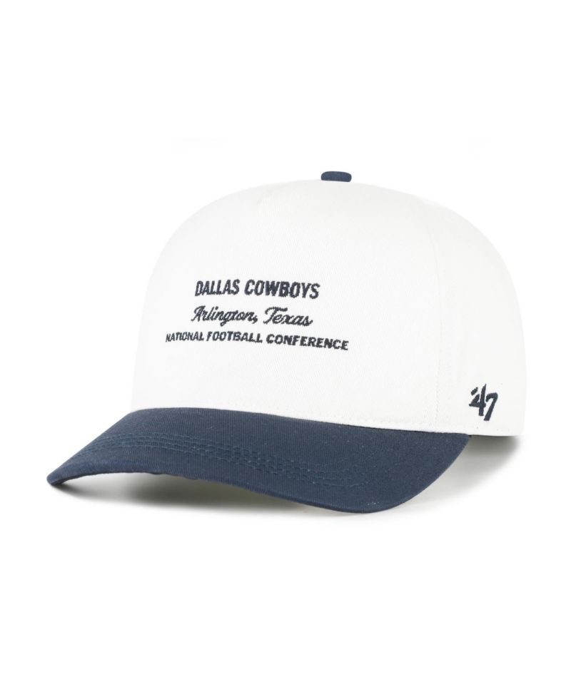 Men's White/Navy Dallas Cowboys Contemporary Two-Tone Hitch Adjustable Hat