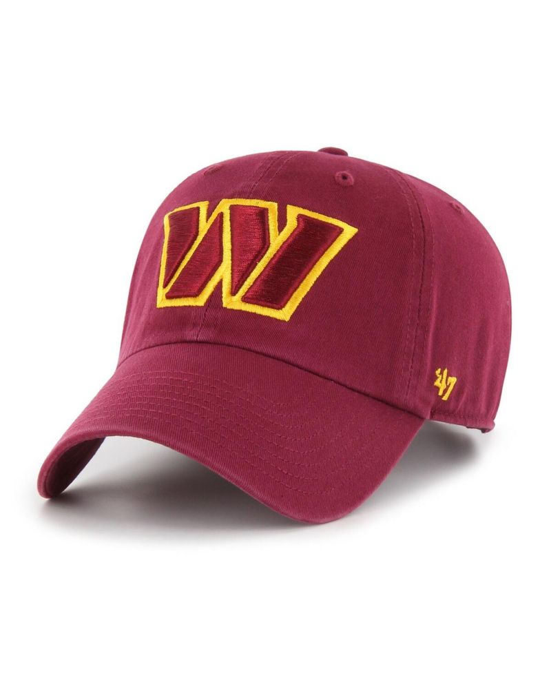 Men's Burgundy Washington Commanders Cleanup Adjustable Hat