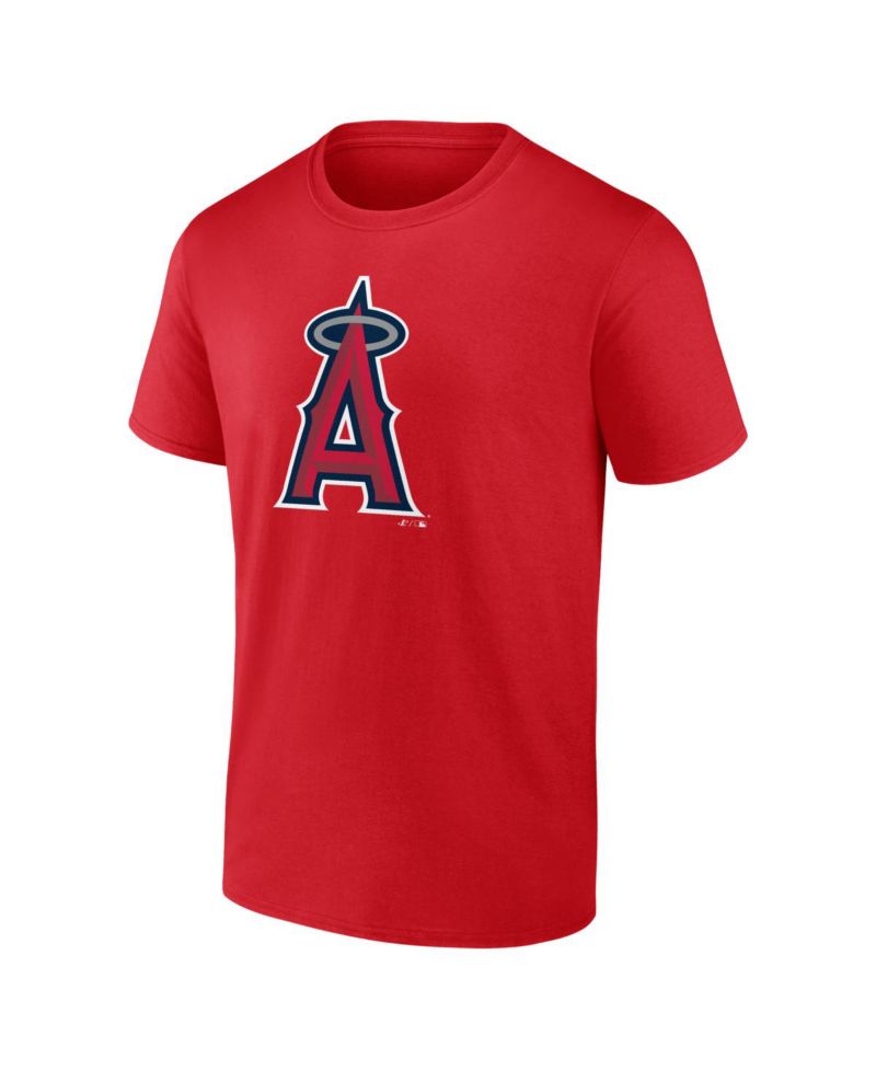 Men's Red Los Angeles Angels Logo T-Shirt