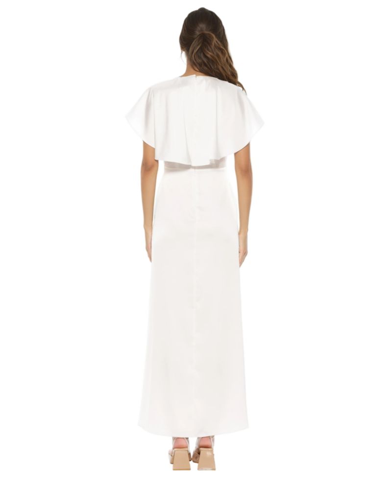 Women's Danica Crewneck Flutter Sleeve Cap Dress