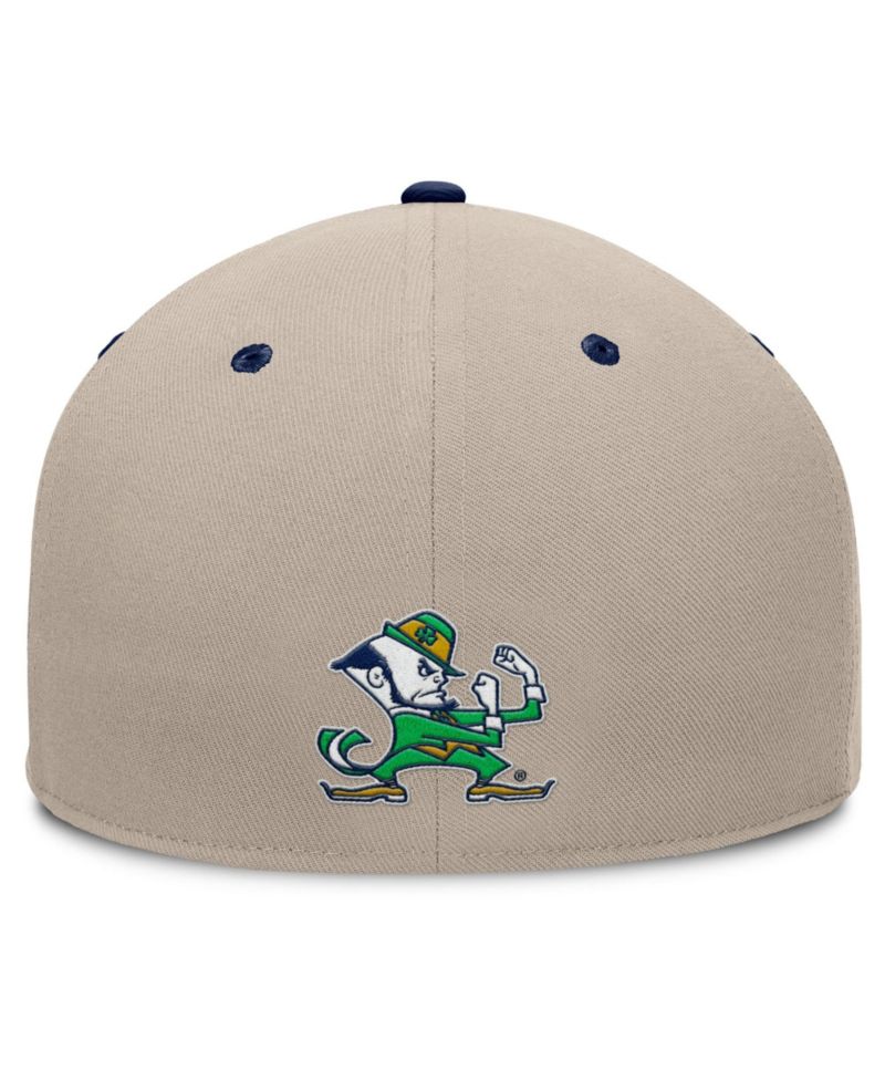 Men's Khaki/Navy Notre Dame Fighting Irish Colt Fitted Hat