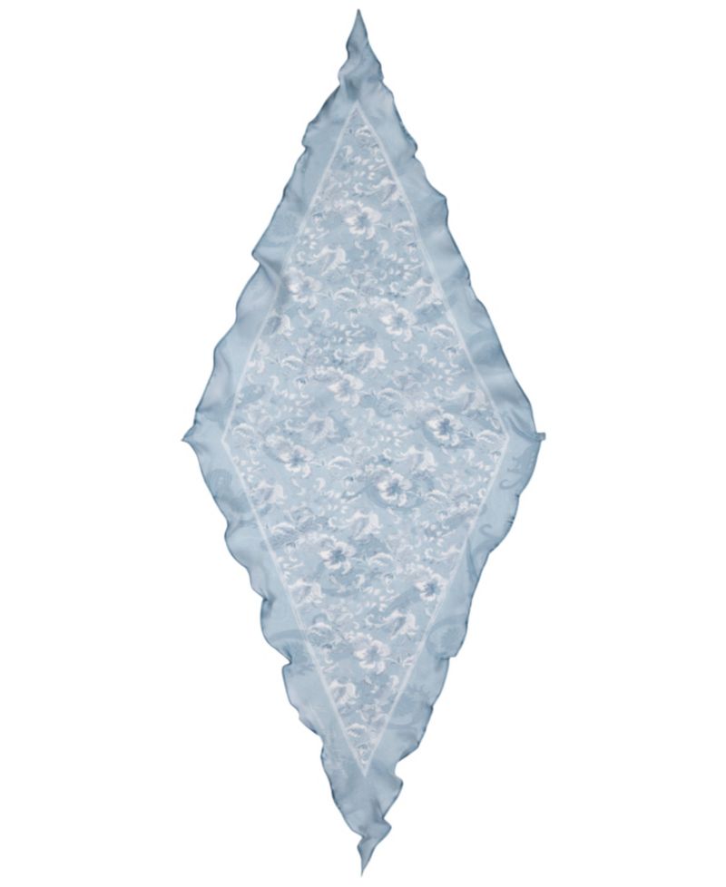 Tonal Floral Small Diamond Scarf