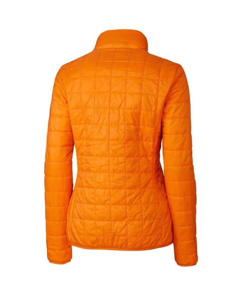 Women's Orange Detroit Tigers Rainier PrimaLoft Eco Full-Zip Puffer Jacket