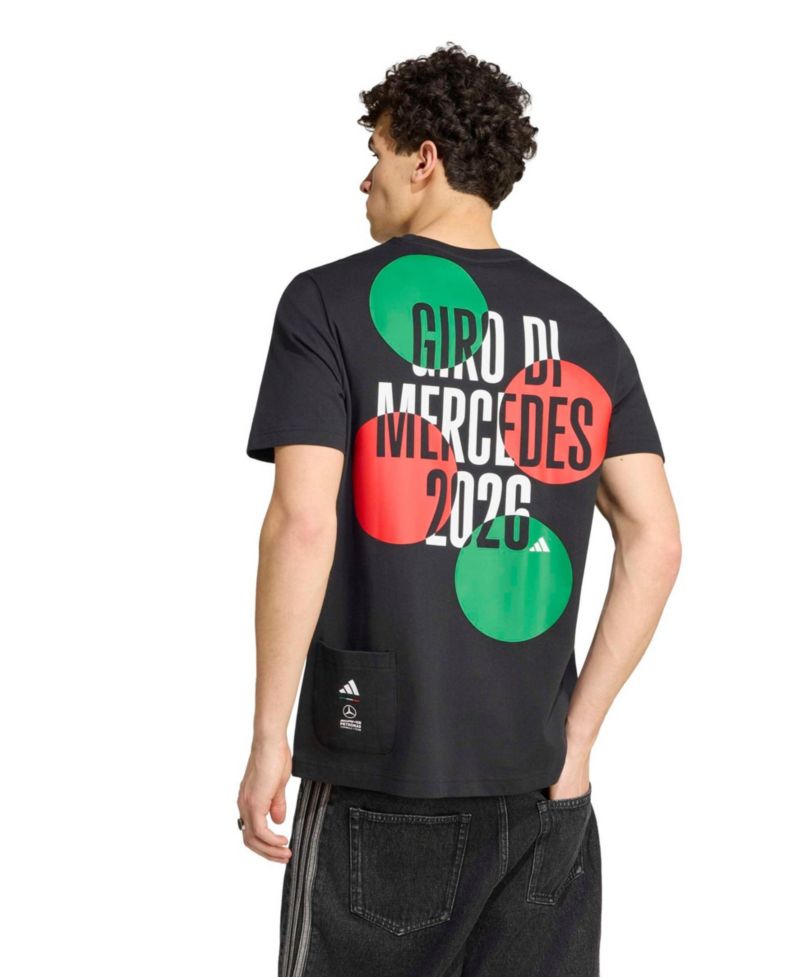 Men's Black Mercedes-AMG Petronas F1 Team Italy T-Shirt