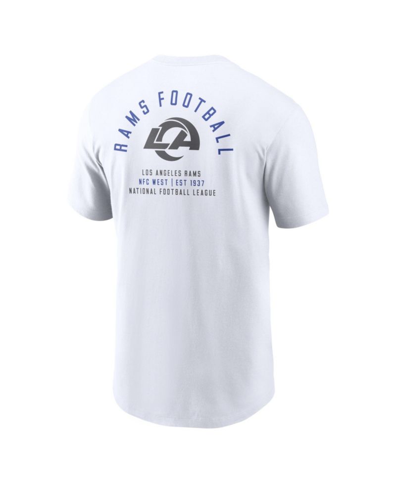 Men's White Los Angeles Rams Split Logo T-Shirt