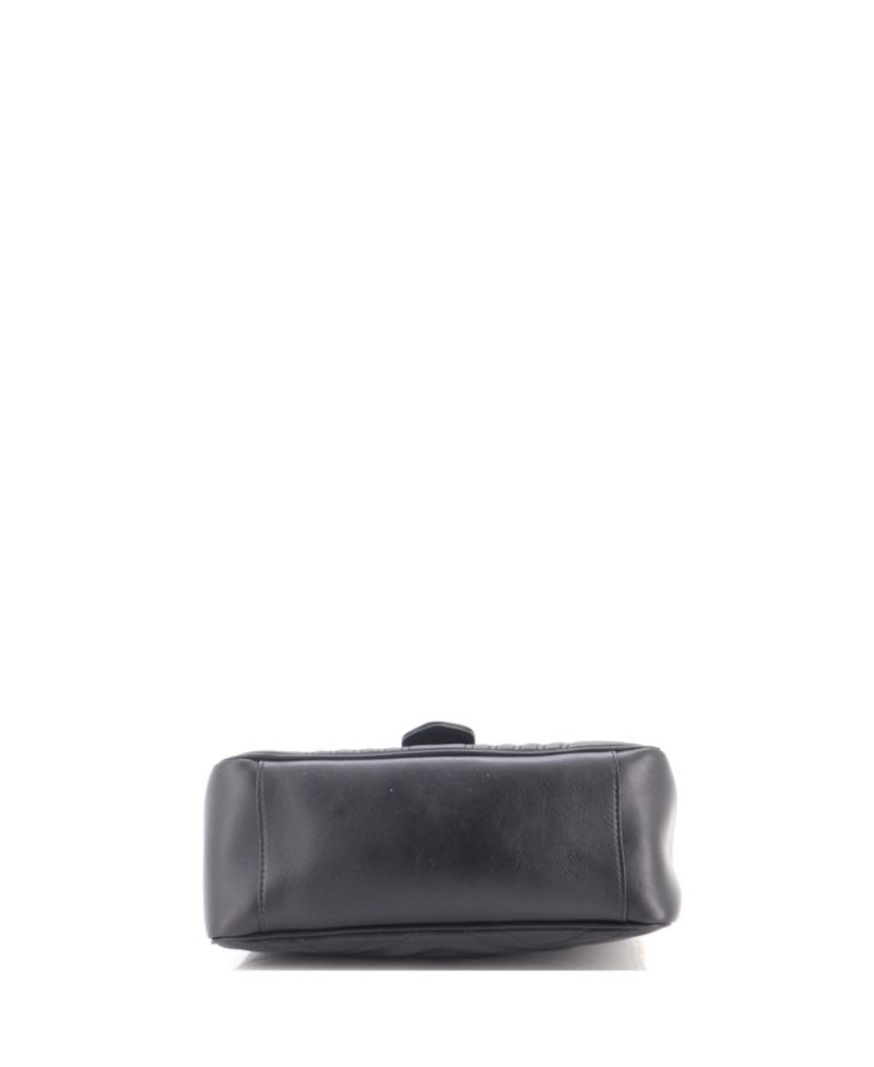 Small GG Marmont Top Handle Flap Bag Matelasse Leather