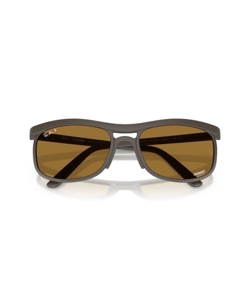 Unisex Polarized Lenses Lite Force Square Sunglasses, RB4452 RB4452CH