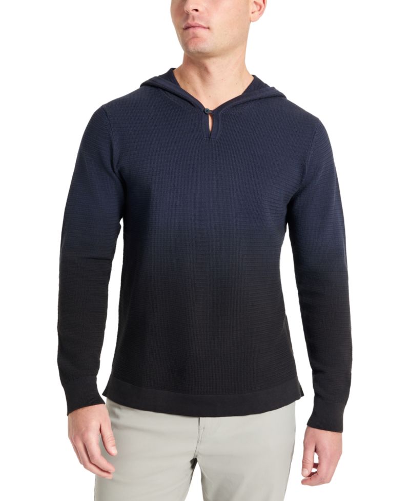 Men's 4-Way Stretch Die-Dyed Hooded Sweater