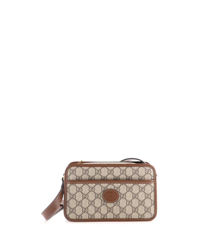Mini Interlocking G Patch Camera Bag GG Coated Canvas