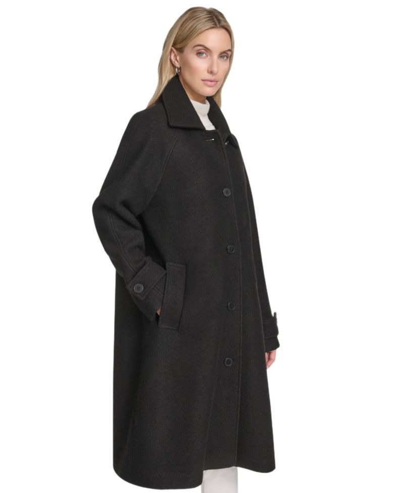 Women's Jupiter Wool Blend Balmacaan Coat