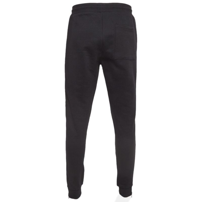 Women's Black Heavy Knit Zipper Detail Joggers