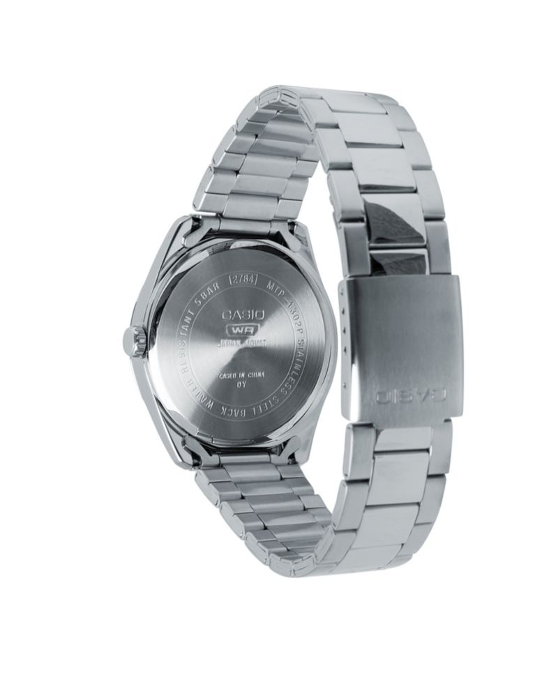 Men's Silver Tone Stainless Steel Watch, 38.5mm