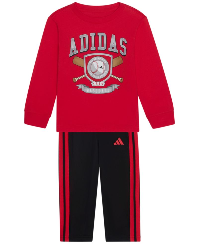 Baby Boys' Long-Sleeve T-Shirt and Pants, 2-Piece Set