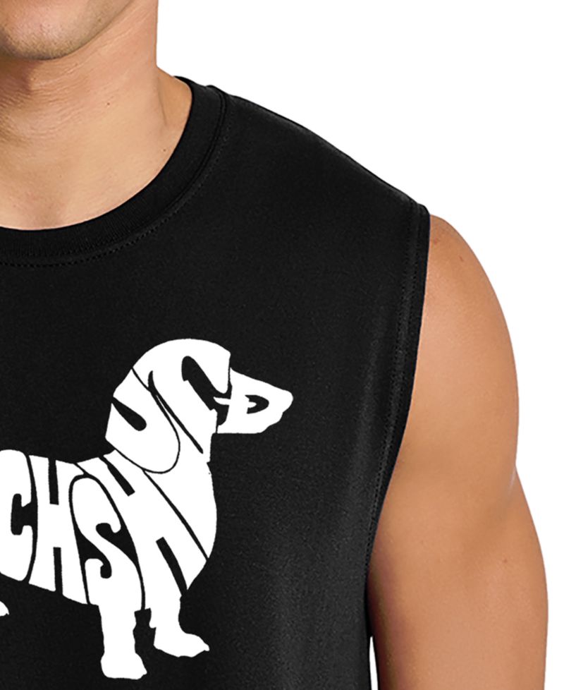 Men's Dachshund Word Art Graphic Tank Top