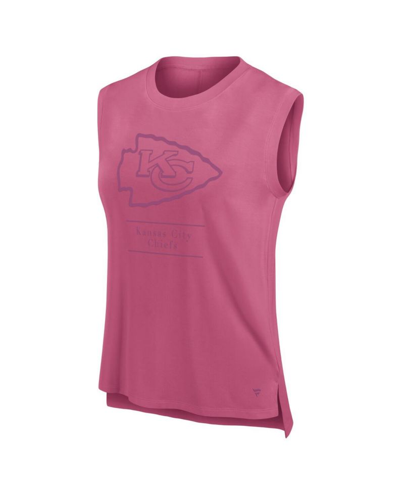 Women's Pink Kansas City Chiefs Studio Embrace Tank Top