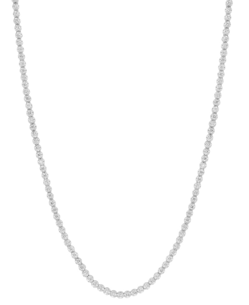 EFFY® Lab Grown Diamond 17-1/2" Collar Necklace (3 ct. t.w.) in 14k White Gold