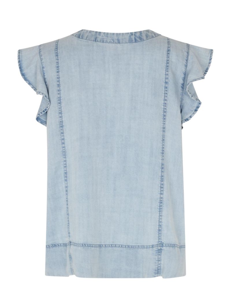 Women's Madalali Denim V-Neck Blouse