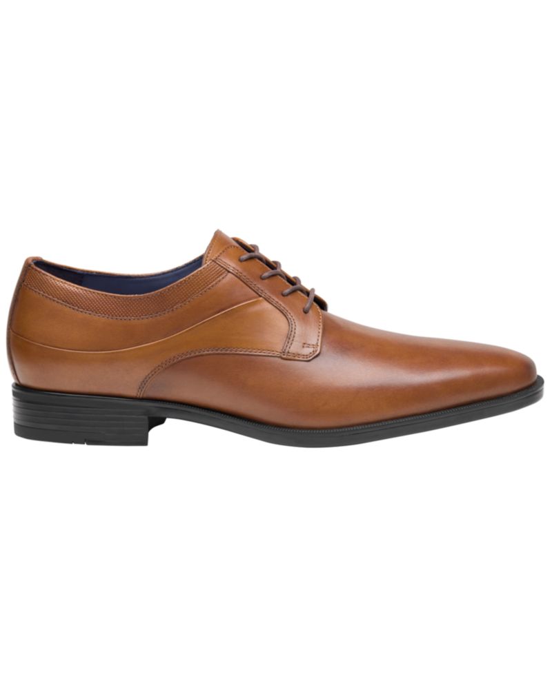 Men's Gibbons Lace-Up Plain-Toe Full-Grain Leather Oxford