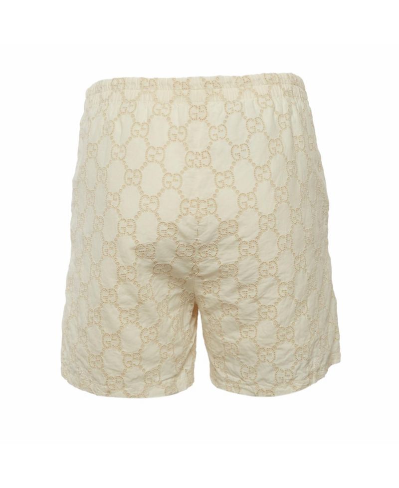 Women's Monogram Pattern Cotton Shorts