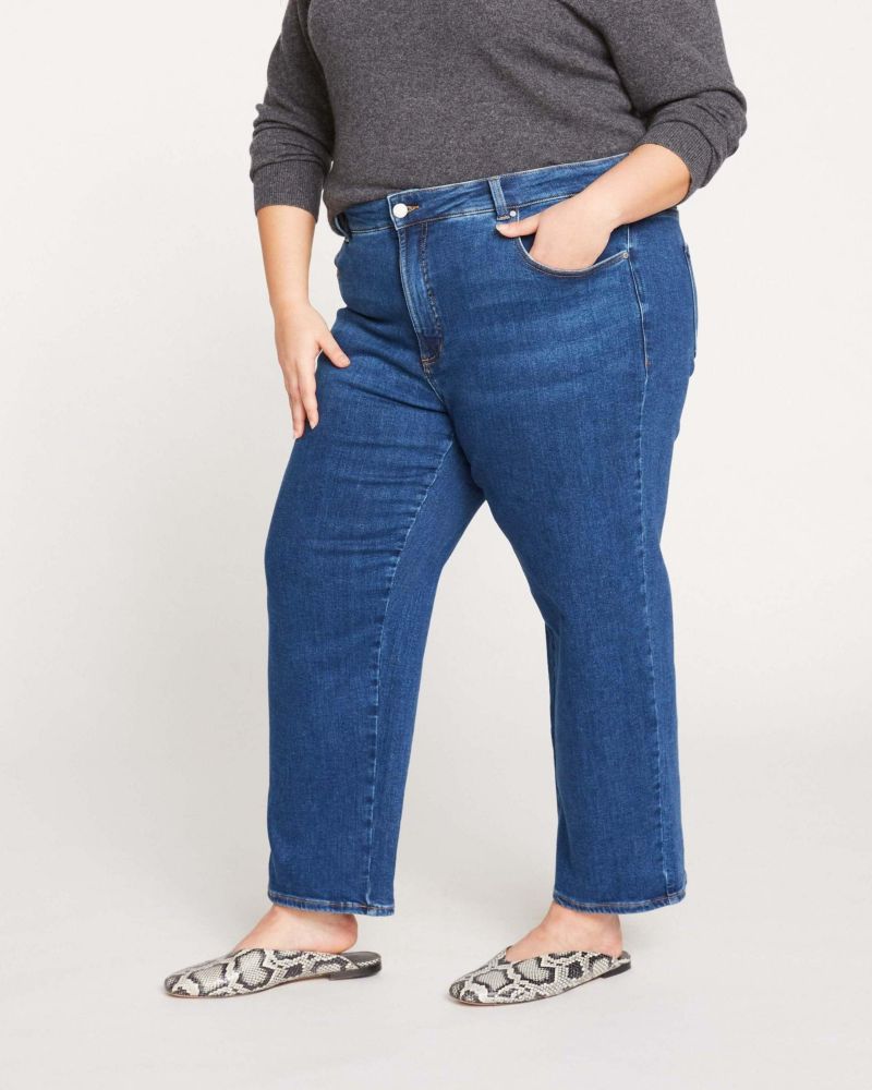 Women's High Rise Straight Leg Jeans 28 Inch