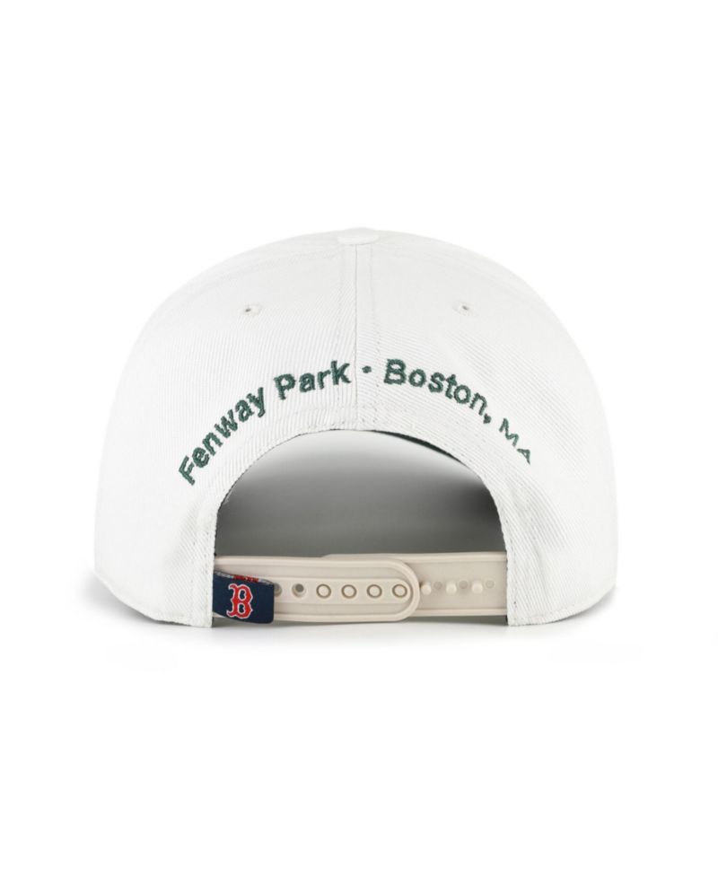 Men's White/Green Boston Red Sox Flora Gallery Hitch Adjustable Hat
