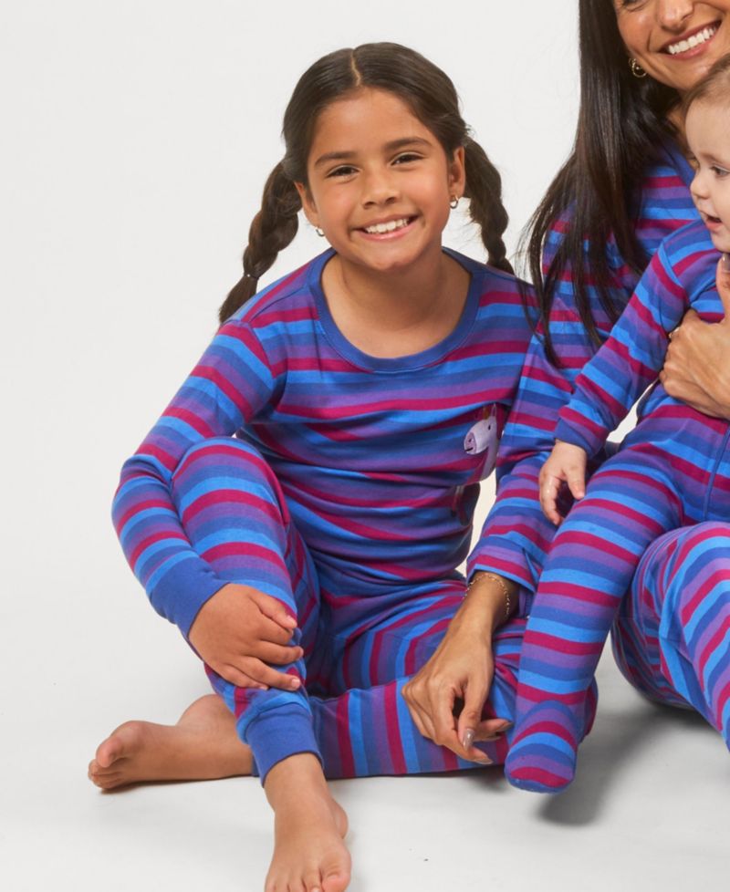 Baby Matching Family Two Piece Cotton Long Sleeve Striped Pajamas 03M-24M