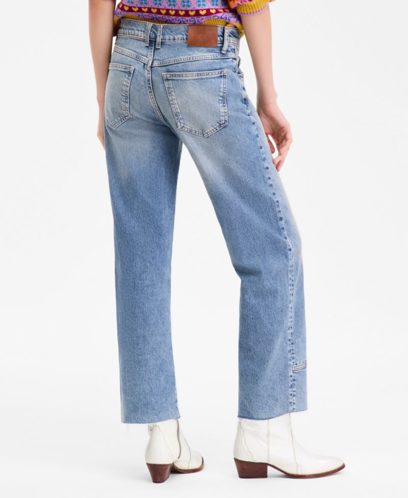 Women's We The Free Risk Taker Mid-Rise Straight-Leg Jeans