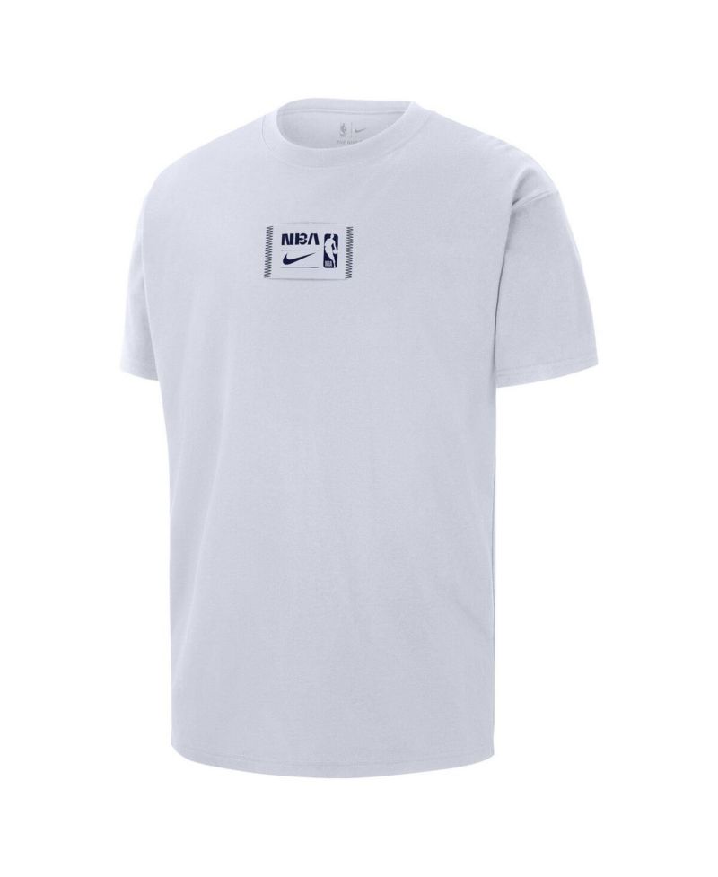 Men's White NBA All World Hoops Max90 Oversized T-Shirt