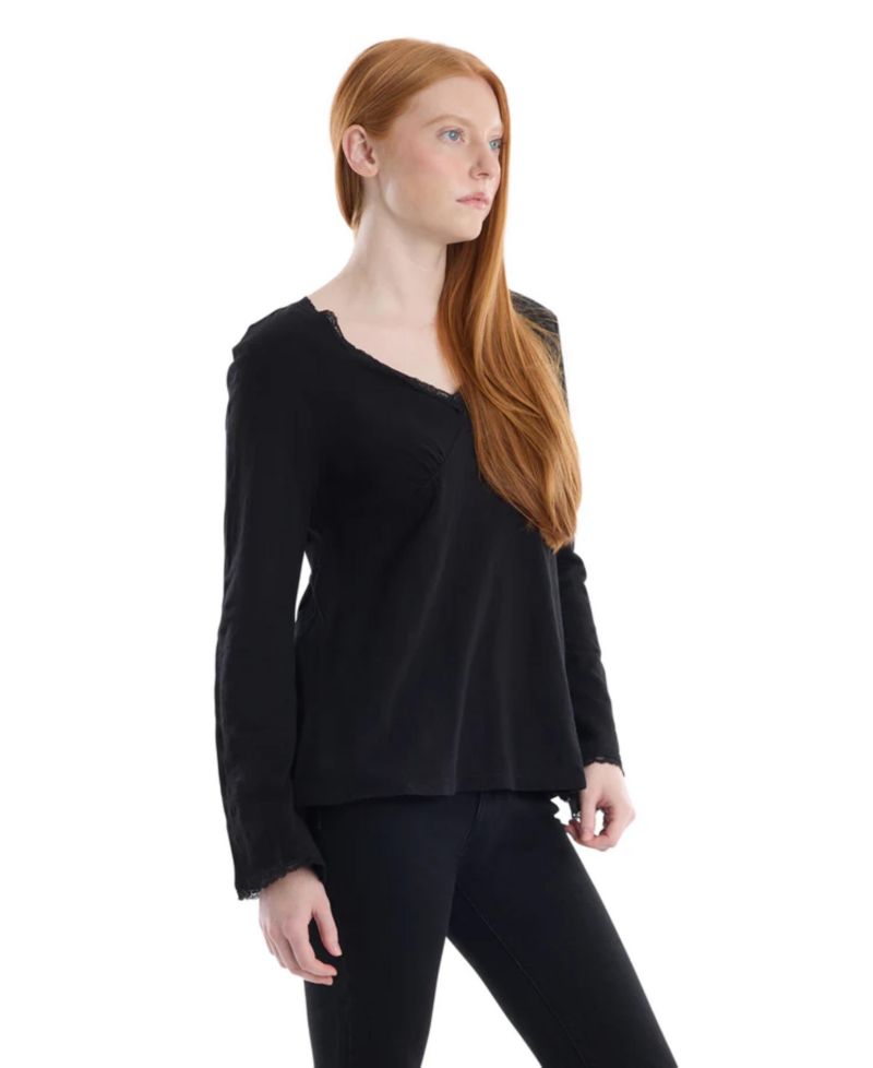 Women's Clothing V-Neck Long Sleeve Empire