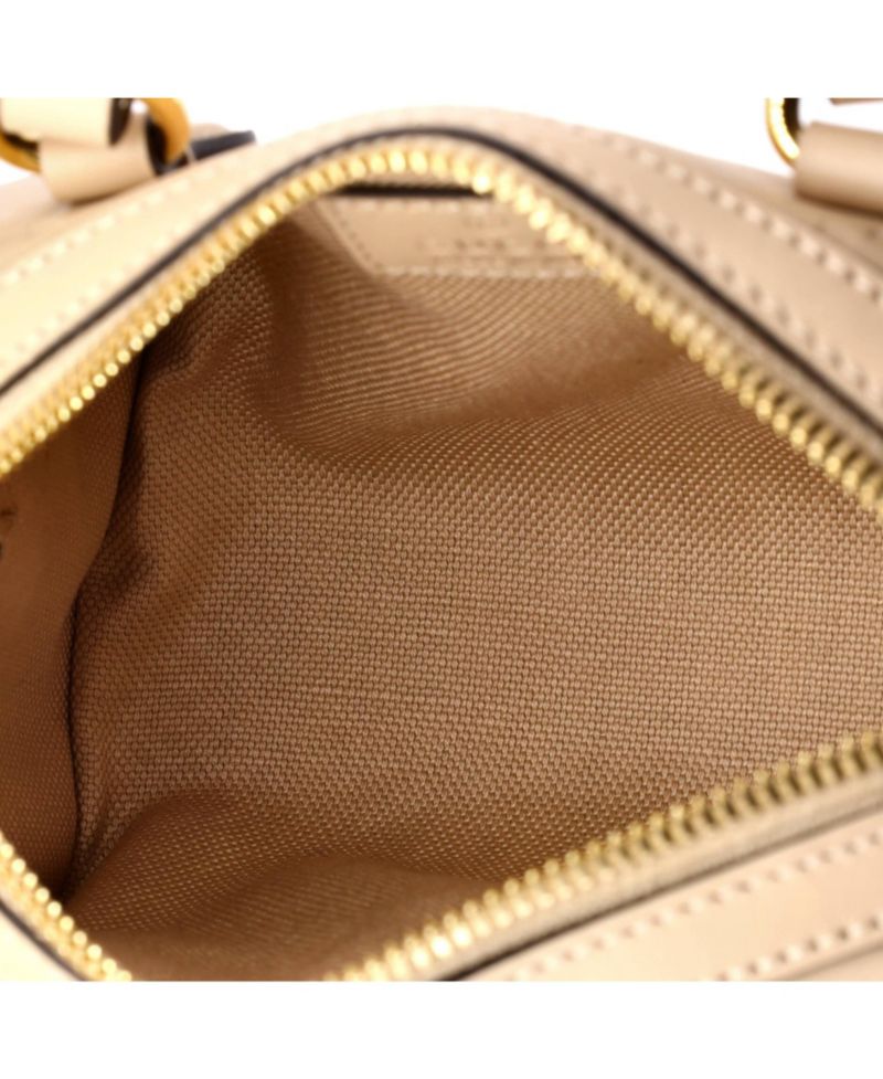 Super Mini Convertible Boston Bag Jumbo GG Embossed Leather
