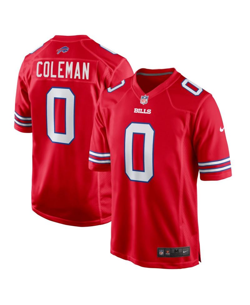 Men's Keon Coleman Red Buffalo Bills Alternate Game Jersey