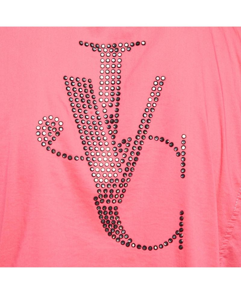 Women's Jeans Couture Embellished Cotton Blend Sleeveless Top