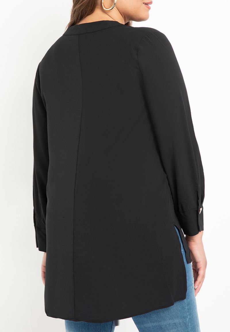 Women's Mandarin Collar Tunic